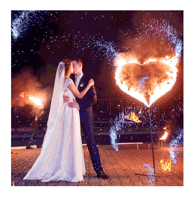 Организация пиротехнического шоу на свадьбу  Хабез | habez.salutsklad.ru