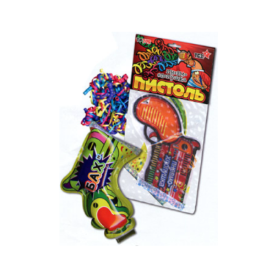 Пистоль Надувная хлопушка купить в Хабезе | habez.salutsklad.ru