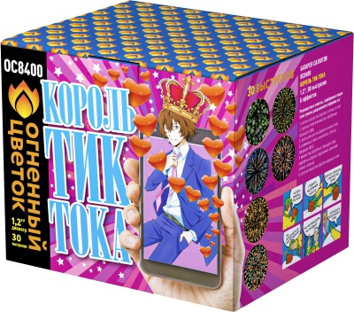 Король Тик-Тока Батарея салютов купить в Хабезе | habez.salutsklad.ru