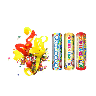 Набор ( 3конф.+3серп.) Набор хлопушек купить в Хабезе | habez.salutsklad.ru