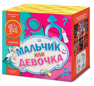 Мальчик или девочка М Фейерверк купить в Хабезе | habez.salutsklad.ru